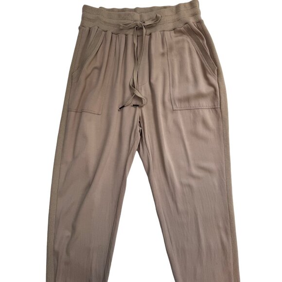 Splendid XLTaupe Elastic Waist Womens Drawstring Pants - Picture 3 of 16